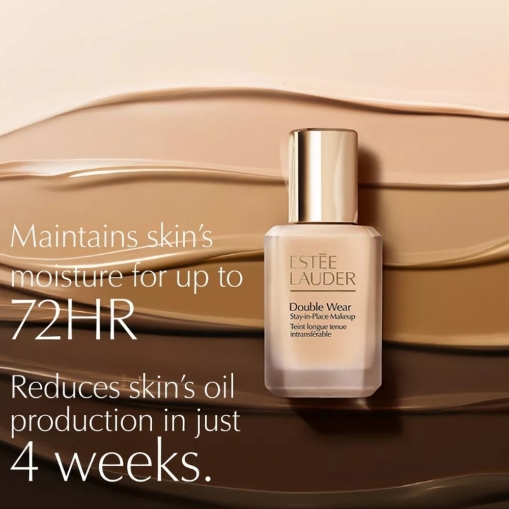 Estee Lauder Double Wear Stay In Place Makeup: Warm Porcelain (1W0), NIB - Picture 7 of 10